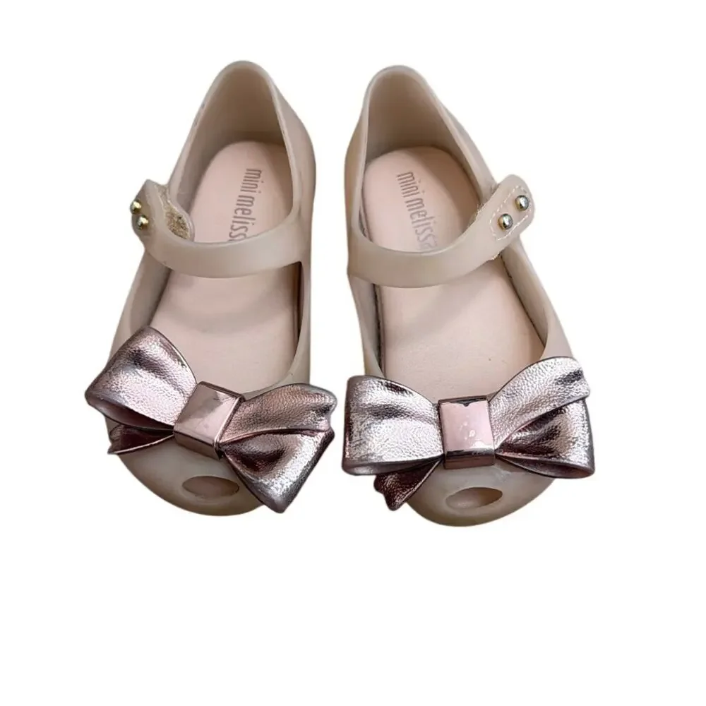 Mini Melissa Ultragirl Classy Bow Mary Jane Flat Toddler Size 6